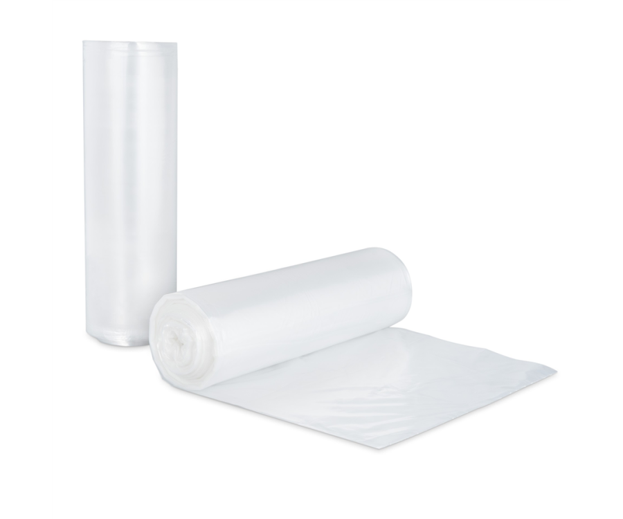 Berry® 0.65-Mil. Clear Star Seal Can Liner (28 in. x 44 in., 25 Liners/Roll, 10 Rolls/Case)